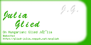 julia glied business card